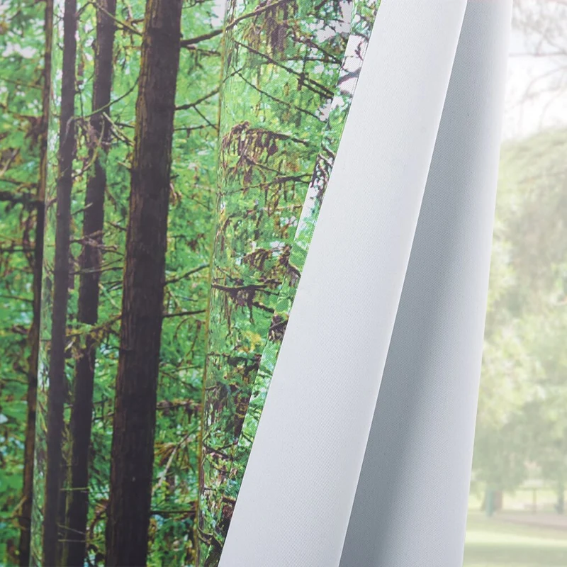 Outdoor Vorhang mit Wald Motiv Druck
