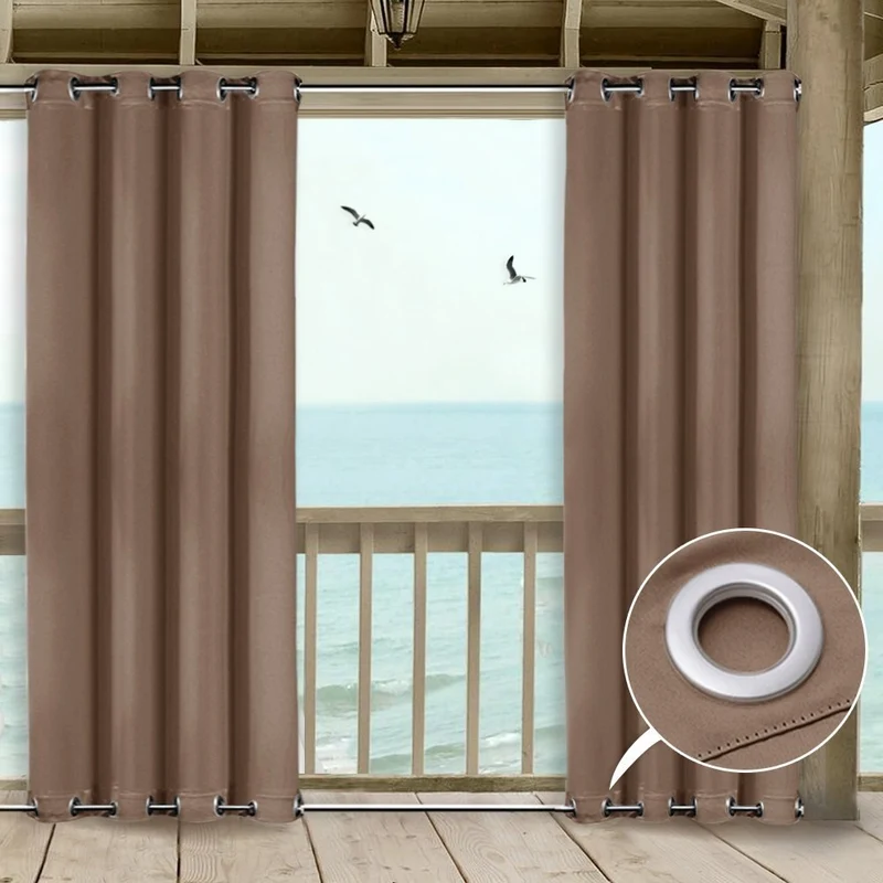 Blickdichter Pergola Vorhang mit Ösen