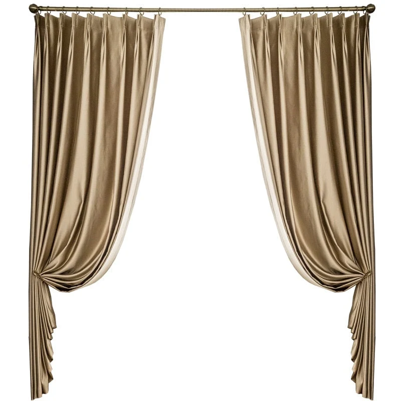 Eleganter Verdunkelungsvorhang in Satin-Optik