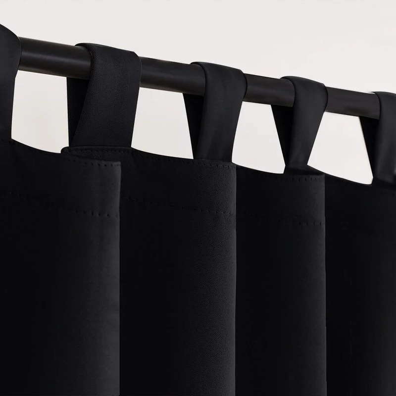 Wasserdichter Outdoor Vorhang in Schwarz