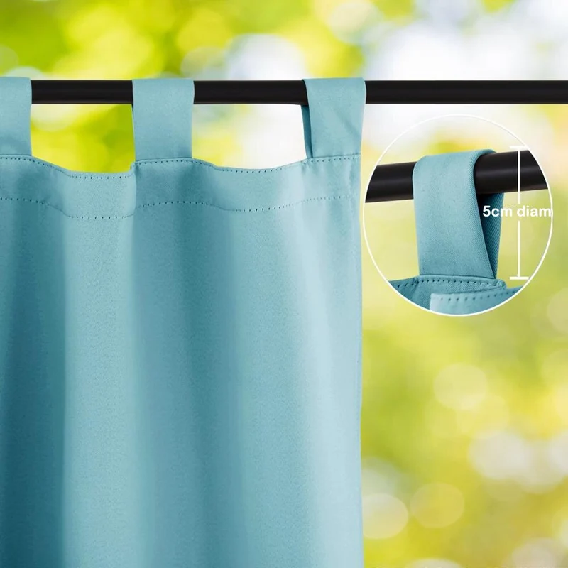 Outdoor Schlaufenvorhang Agumin für Balkon