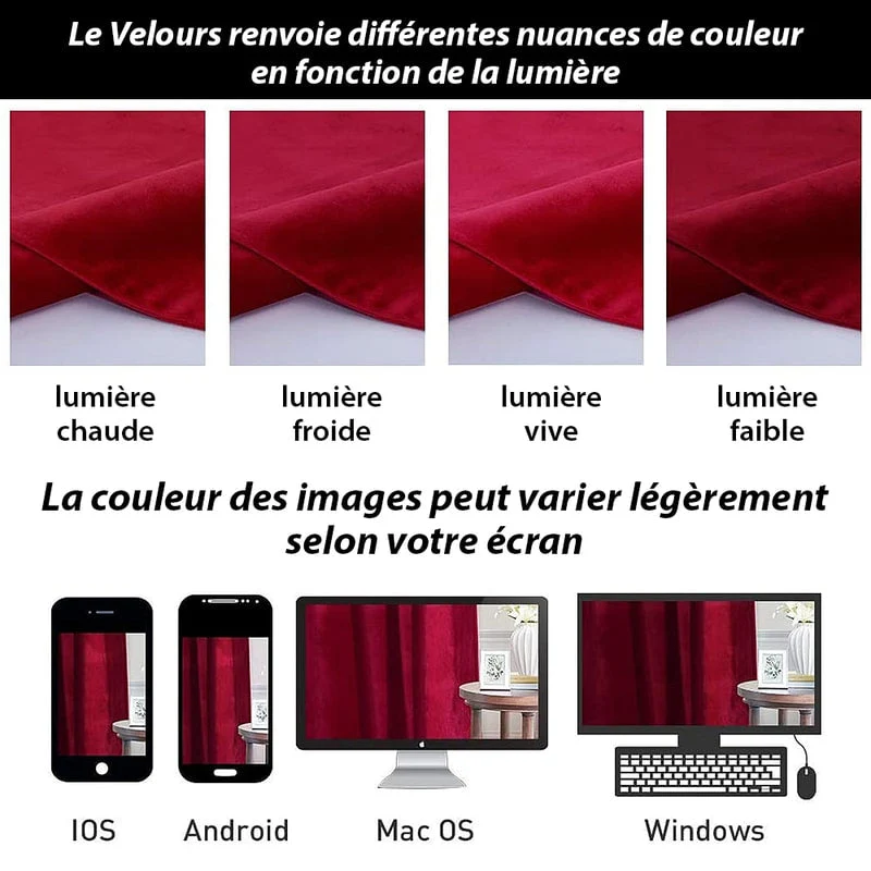 Thermo-Samtvorhang Luxury in Bordeaux