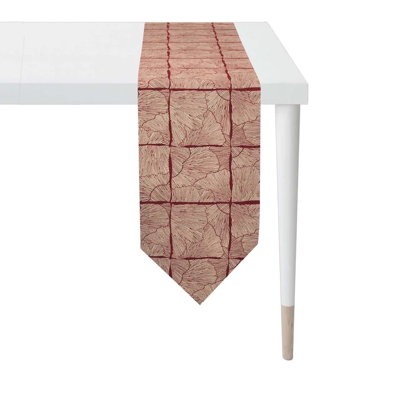 APELT 6300 Tischband Lurex Jacquardgewebe Ginkgo