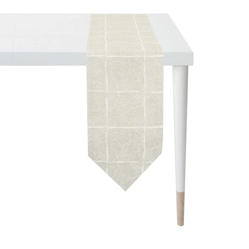 APELT 6300 Tischband Lurex Jacquardgewebe Ginkgo