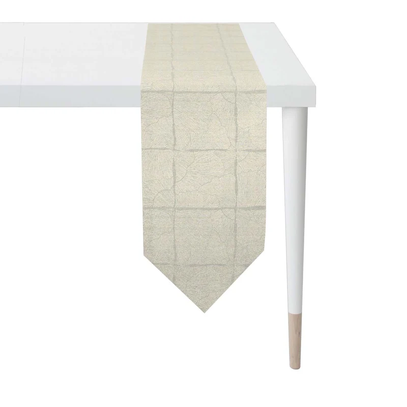 APELT 6300 Tischband Lurex Jacquardgewebe Ginkgo