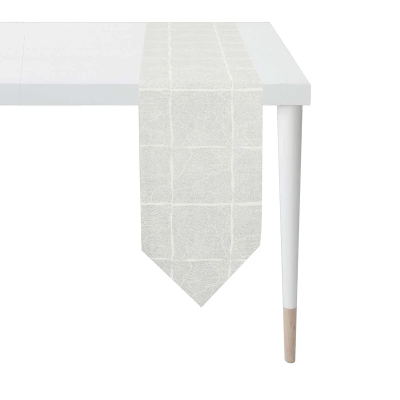 APELT 6300 Tischband Lurex Jacquardgewebe Ginkgo