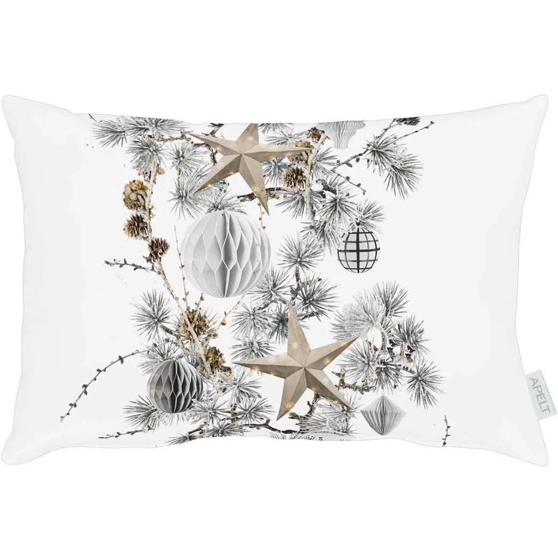 APELT 4641 Kissen Weihnachtsgirlandenmotiv
