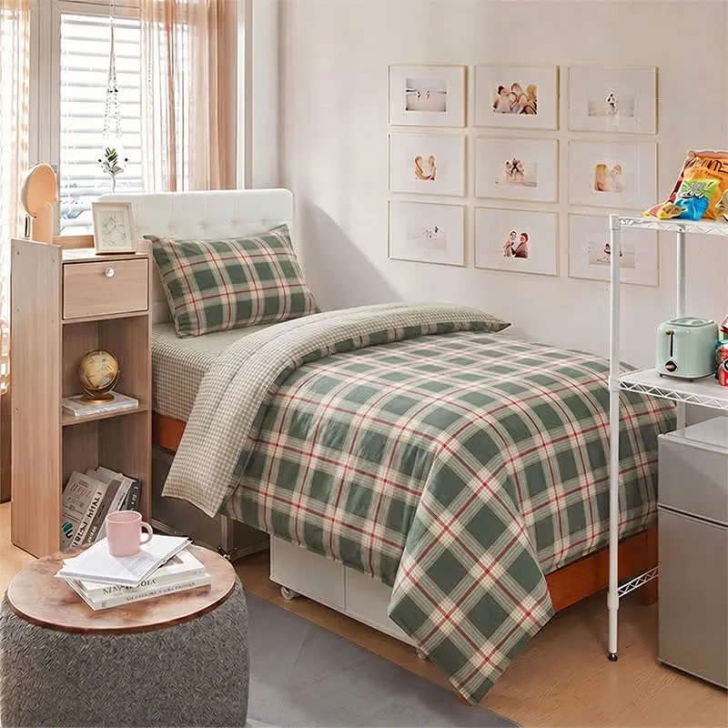 Heritage Plaid Twin XL Schlafsaal-Bettwäsche-Set