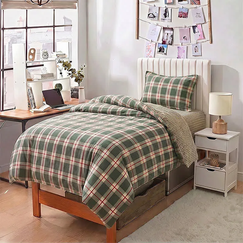 Heritage Plaid Twin XL Schlafsaal-Bettwäsche-Set
