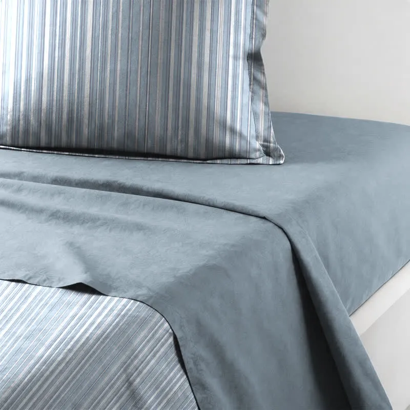 Bettwäsche-Set aus Baumwolle mit nordischen Streifen, Einzelbett XL