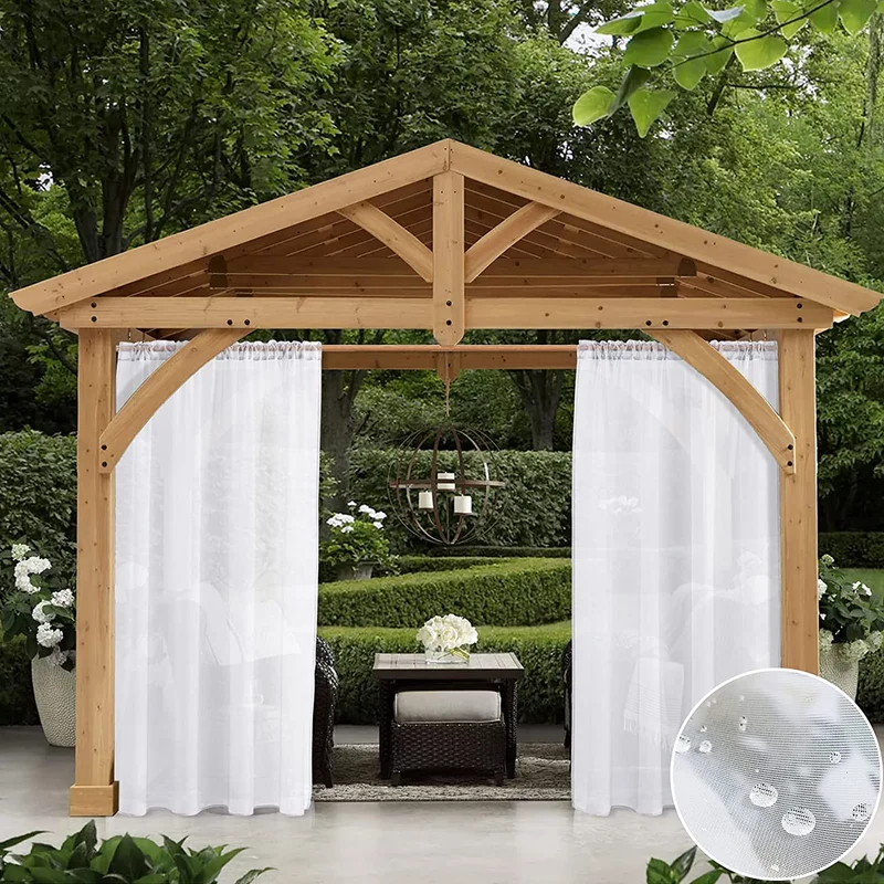 Wasserdichter transparenter Outdoor Vorhang Garten