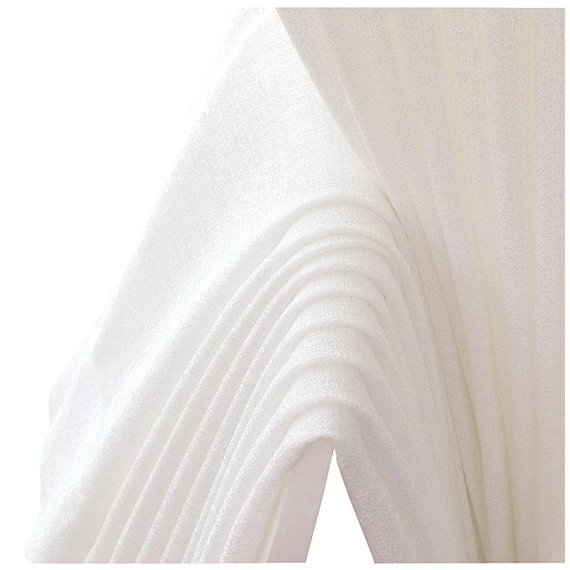 Schlichter transparenter Voile-Vorhang in Weiß