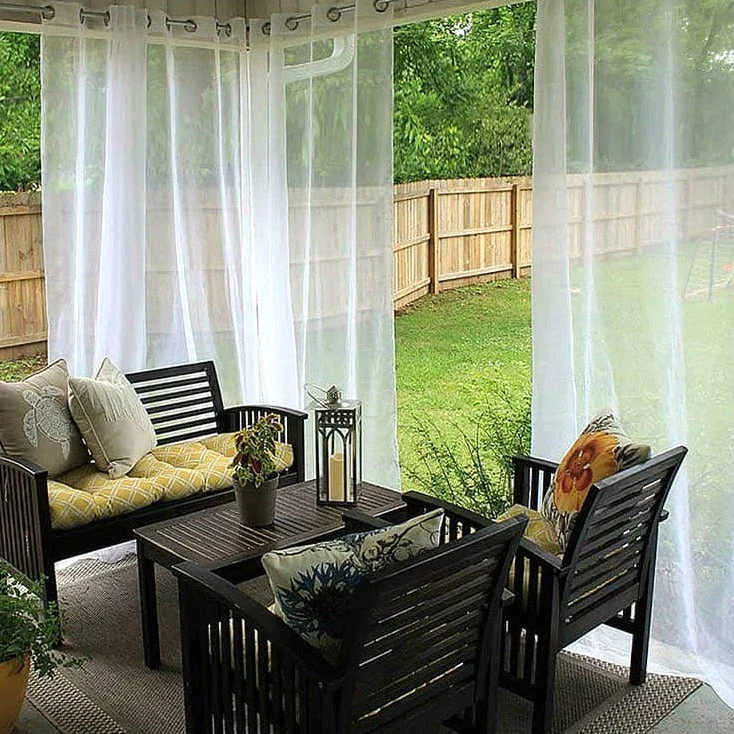 Transparenter Outdoor Vorhang für die Terrasse