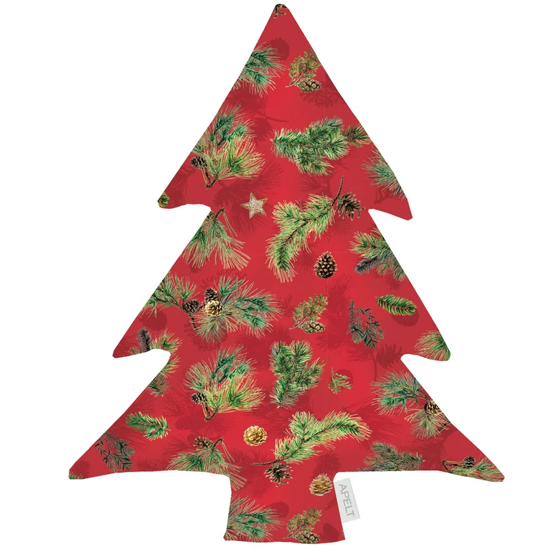 APELT 9530 Kissen Winter Motiv Tannenzweige