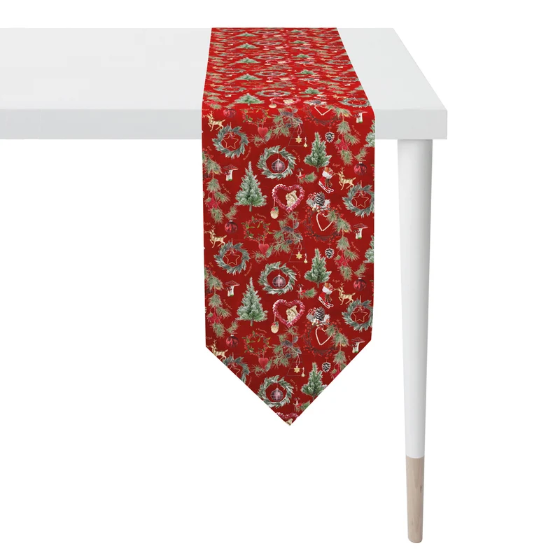 APELT 9528 Tischband Winter Motiv Christmas all over