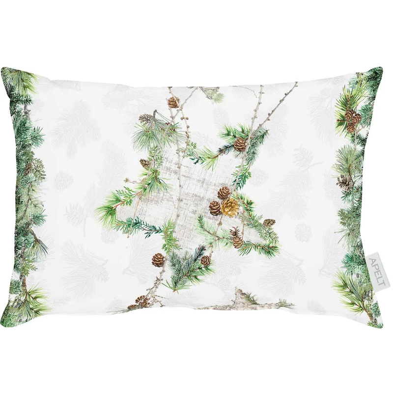 APELT 9531 Kissen Winter Motiv Weihnachtsgirlande