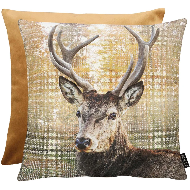 APELT 5886 Kissen Hirsch Tiermotiv Waldmotiv