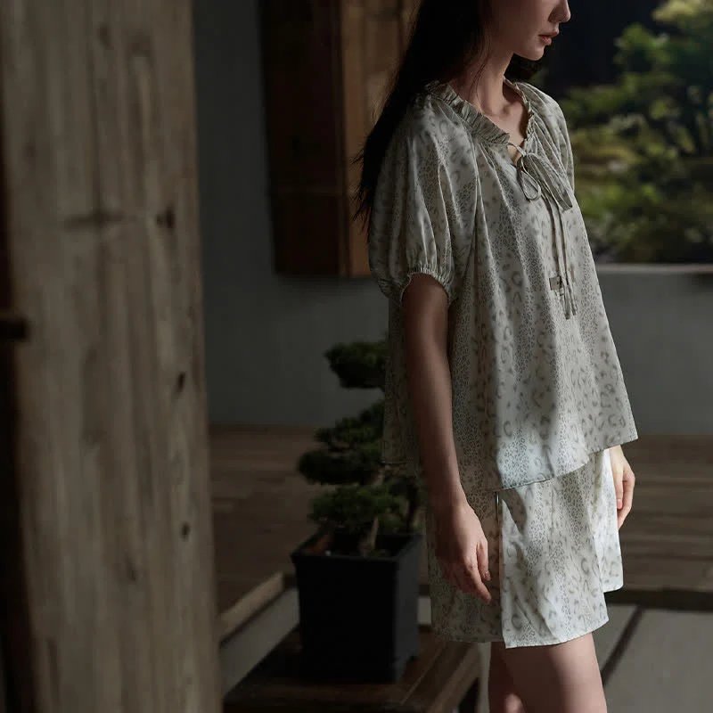 Seidensatin-Loungewear-Set für Sie und Ihn