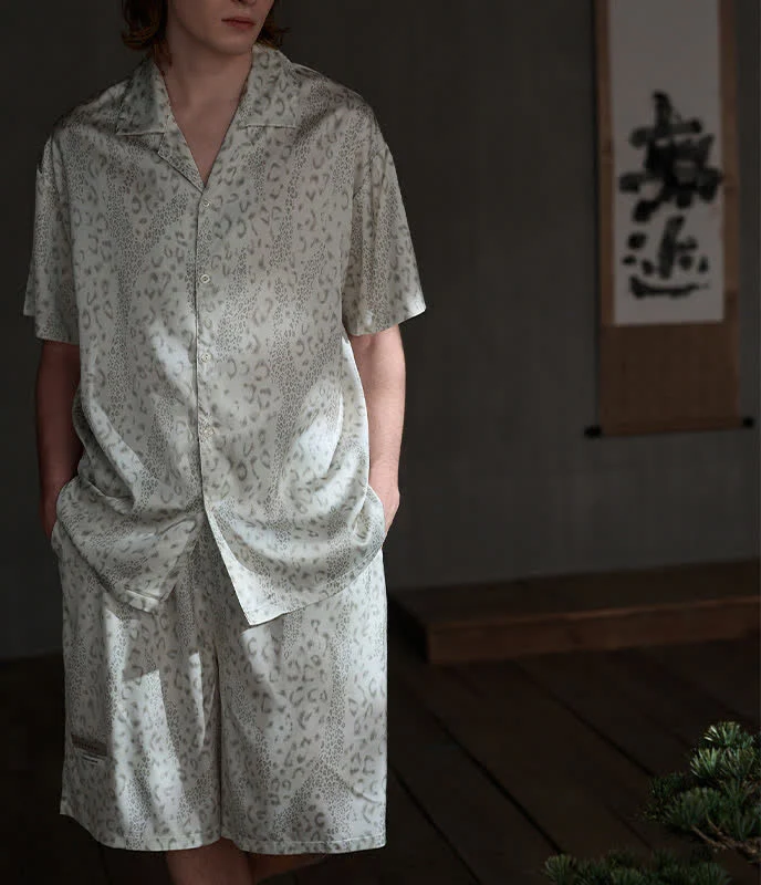 Seidensatin-Loungewear-Set für Sie und Ihn
