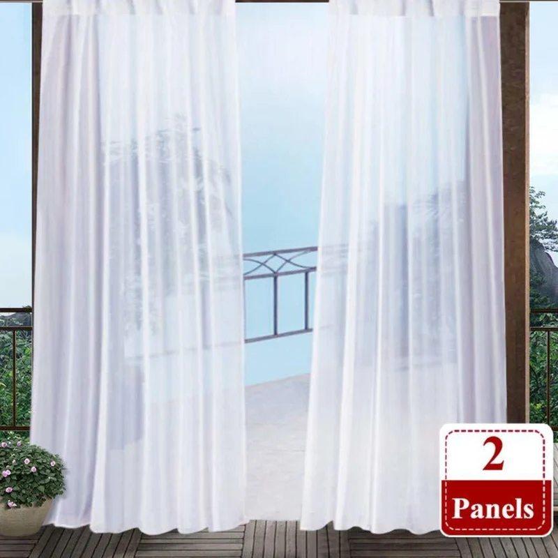 Transparenter Außenvorhang für Balkon & Terrasse