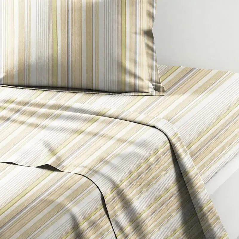 Bettwäsche-Set mit Pastellstreifen, Einzelbett XL, für Studentenwohnheime