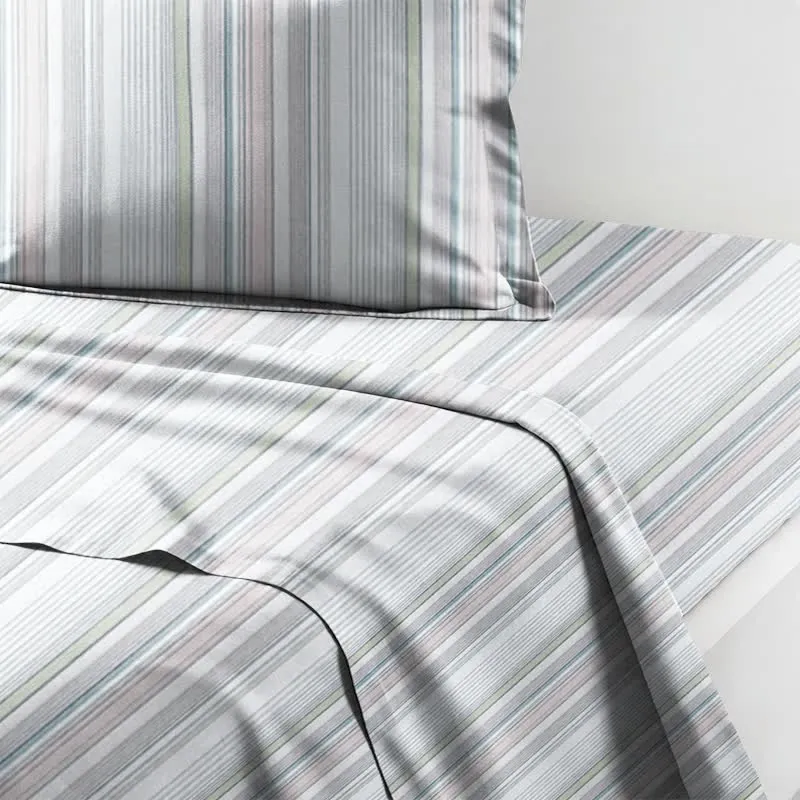 Bettwäsche-Set mit Pastellstreifen, Einzelbett XL, für Studentenwohnheime