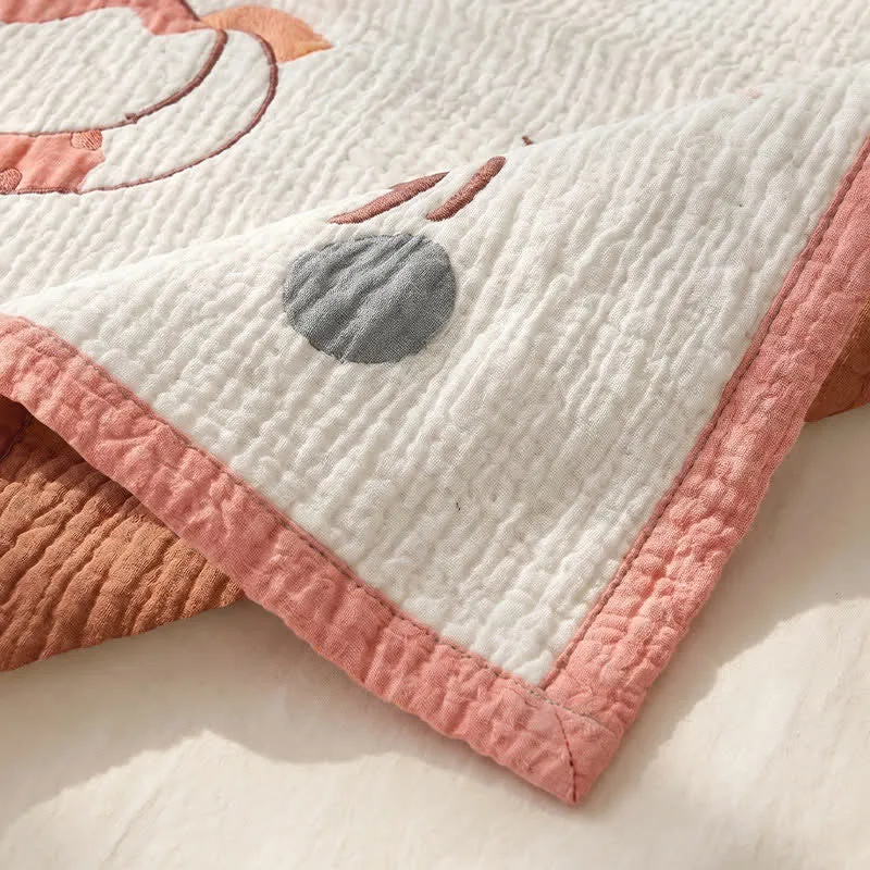 Lucky Kitty Lyocell Steppdecke für Babys