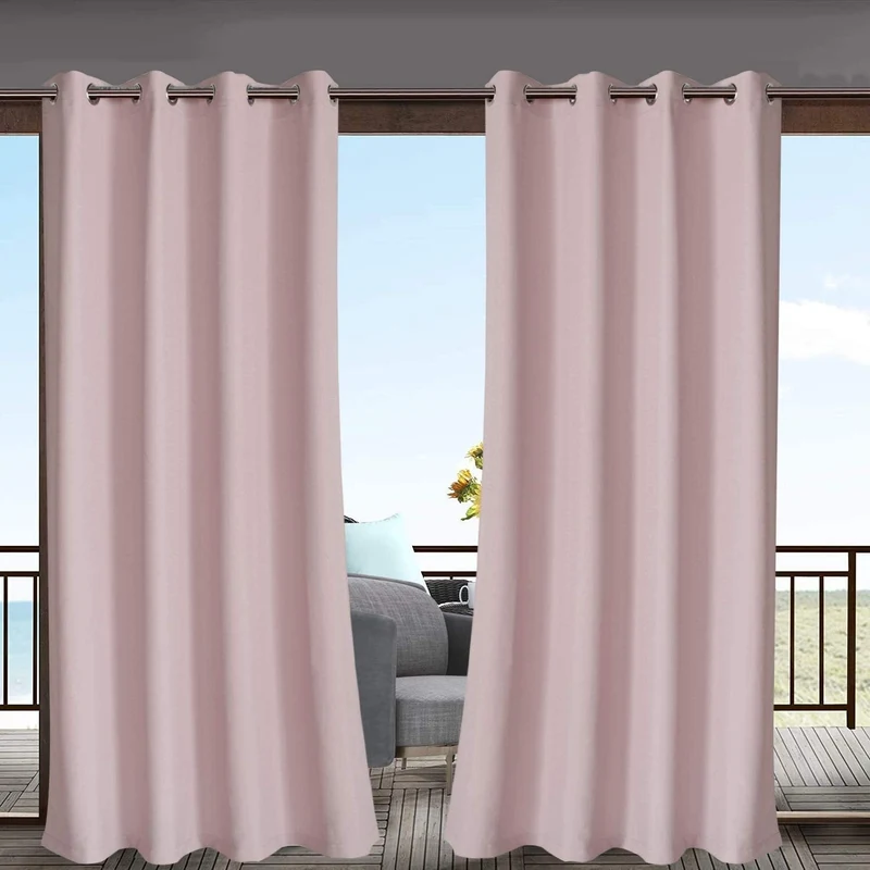 Outdoor-Vorhang mit Ösen für den Balkon