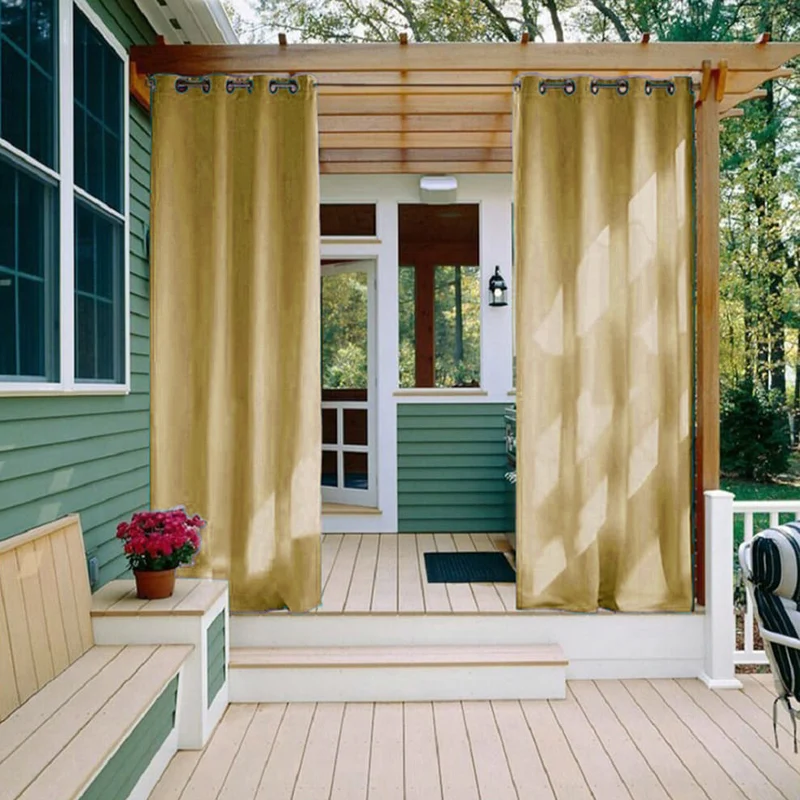 Outdoor-Sichtschutzvorhang für Terrasse und Pergola