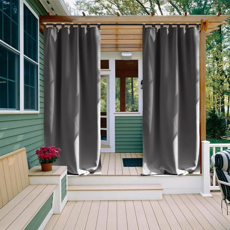 Blickdichter Outdoor Vorhang mit Schlaufen