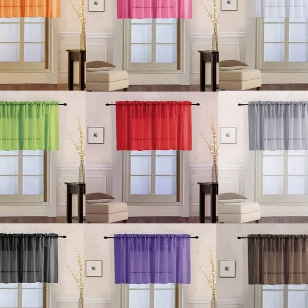 Moderne halbtransparente Bistrogardine für Fenster