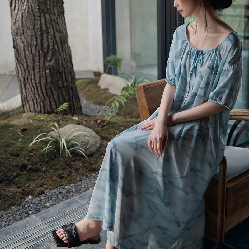 Loungewear-Set in Blau-Aquarell für Sie und Ihn