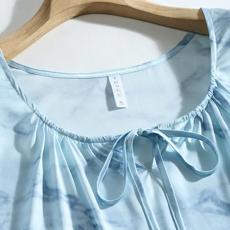Loungewear-Set in Blau-Aquarell für Sie und Ihn