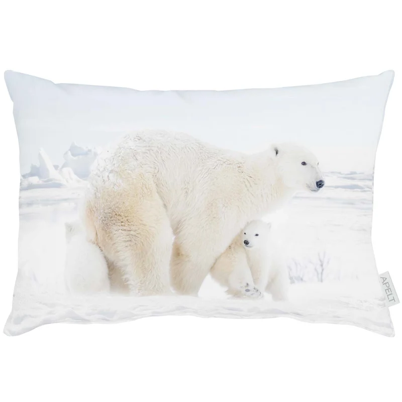 APELT 1418 Kissen Eisbären in Schnee