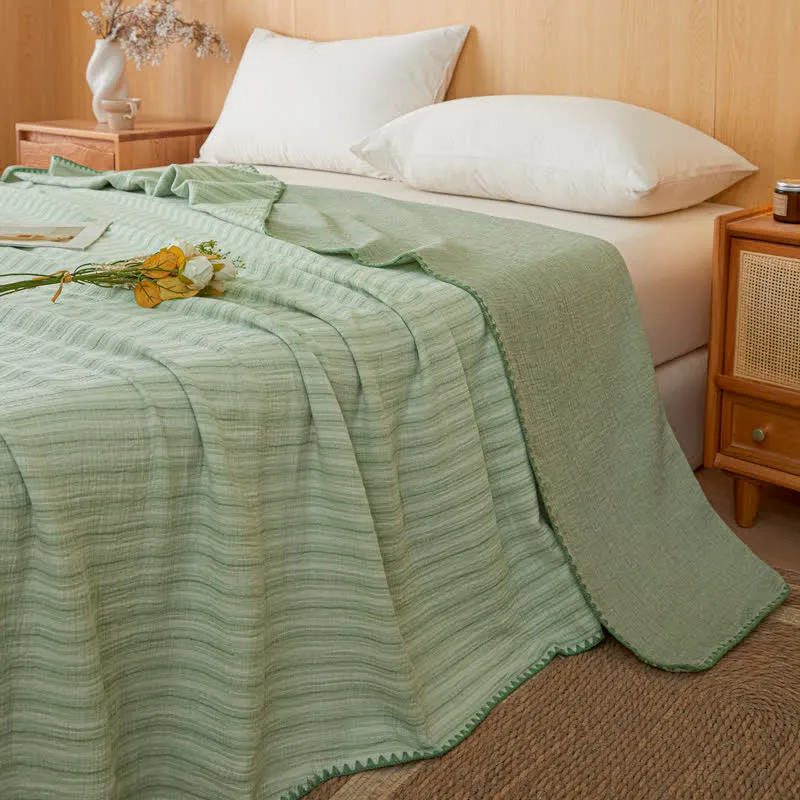 Wendebettdecke aus Baumwolle mit weichen Streifen