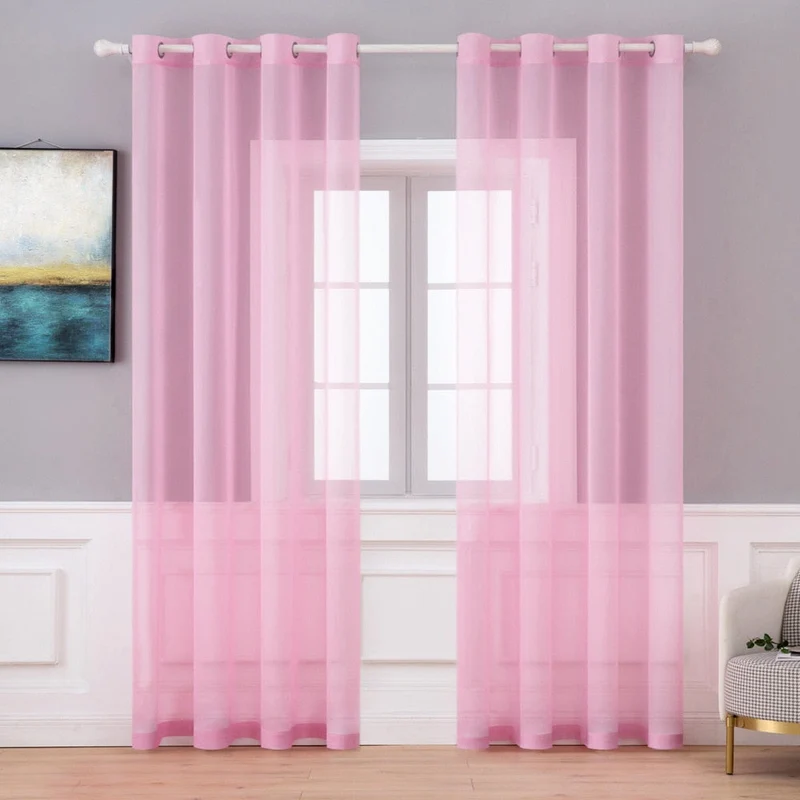 Transparenter Voile Vorhang mit Ösen