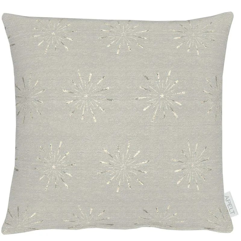 APELT 6302 Kissenbezug Lurex Jacquardgewebe Sternendesign