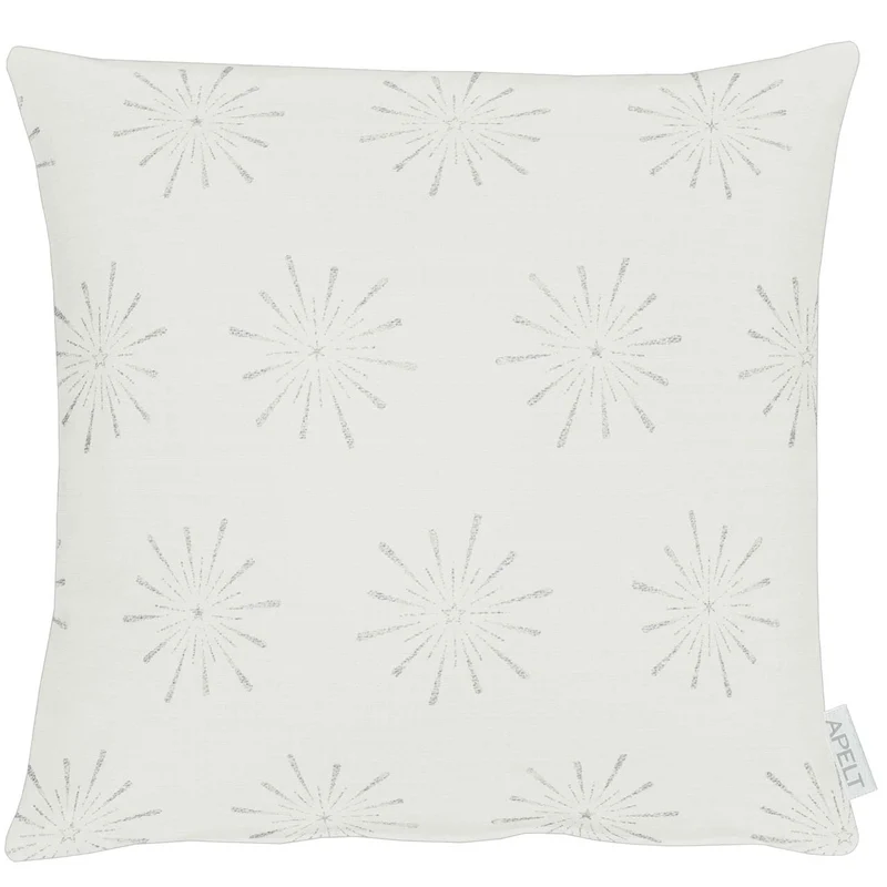 APELT 6302 Kissenbezug Lurex Jacquardgewebe Sternendesign