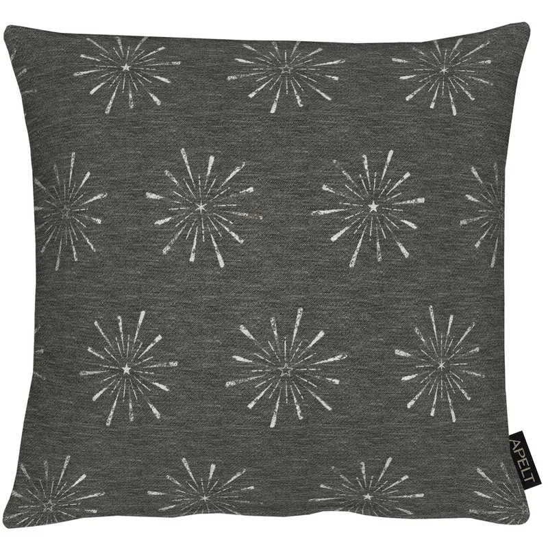 APELT 6302 Kissenbezug Lurex Jacquardgewebe Sternendesign