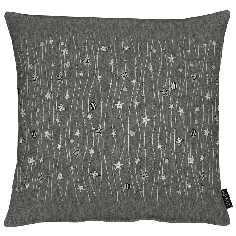 APELT 6301 Kissenbezug Lurex Jacquardgewebe Sternendesign