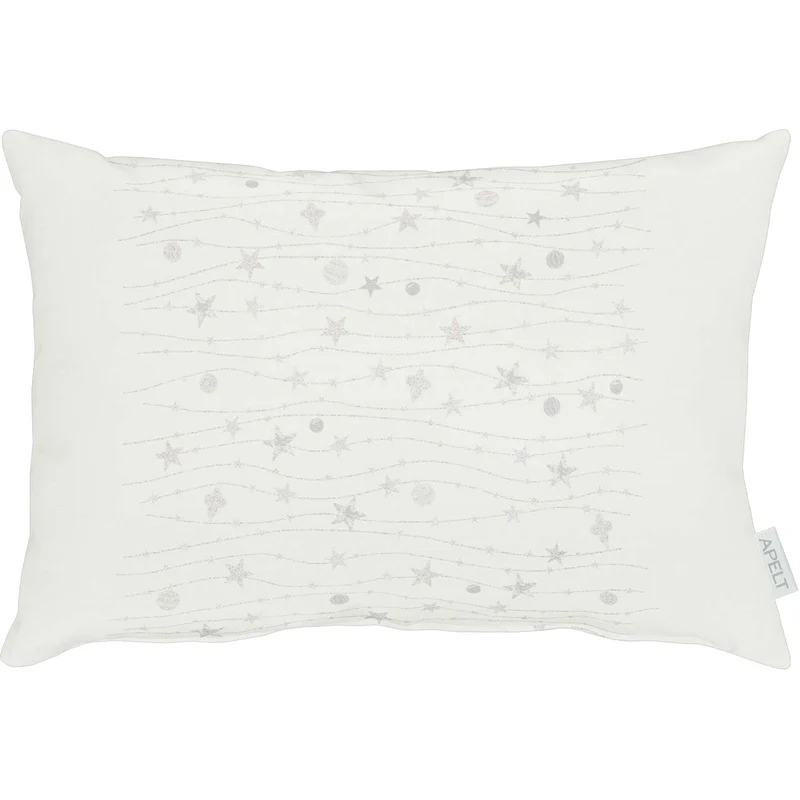 APELT 6301 Kissen Lurex Jacquardgewebe Sternendesign