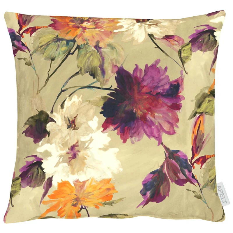 APELT 5600 Kissenbezug Herbstblumen-Motiv