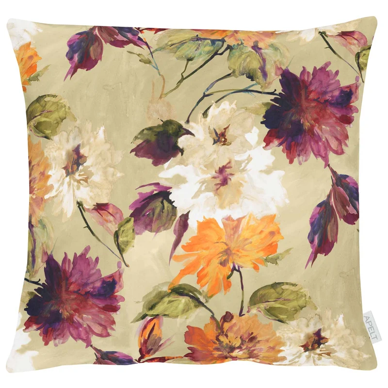 APELT 5600 Kissenbezug Herbstblumen-Motiv