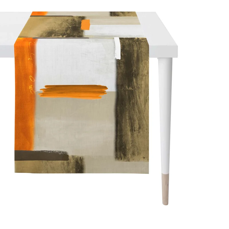 APELT Fisk Tischläufer Farbflächen Gemälde Loft