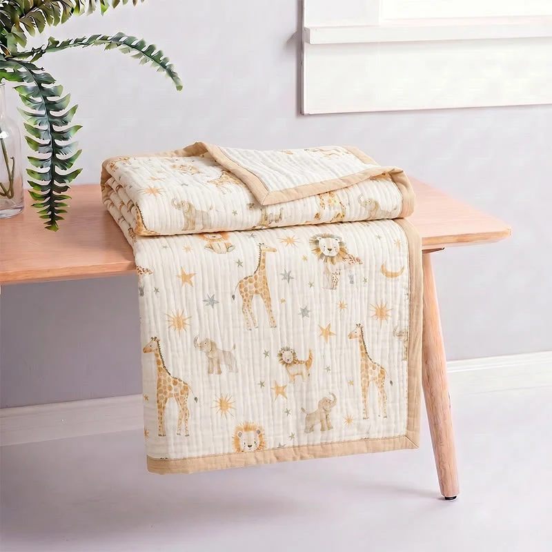 Animal Kingdom Cotton Muslin Blanket