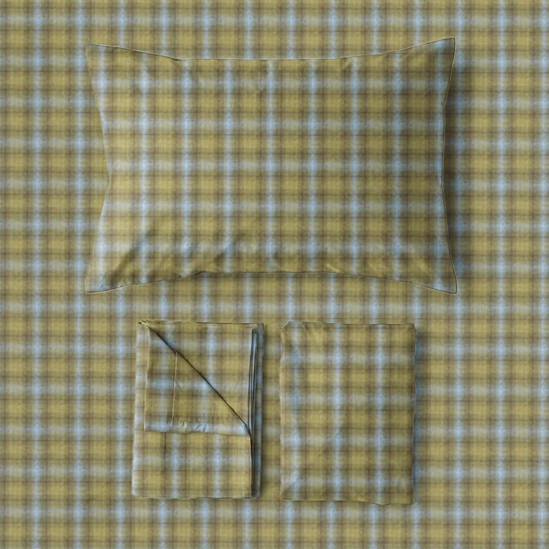 Bettwäsche-Set im Cottage-Karo-Design, Einzelbett XL, für Studentenwohnheim