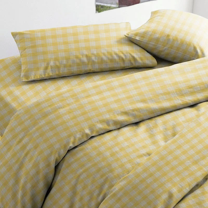 Sunny Gingham Twin XL Schlafsaal-Bettwäsche-Set
