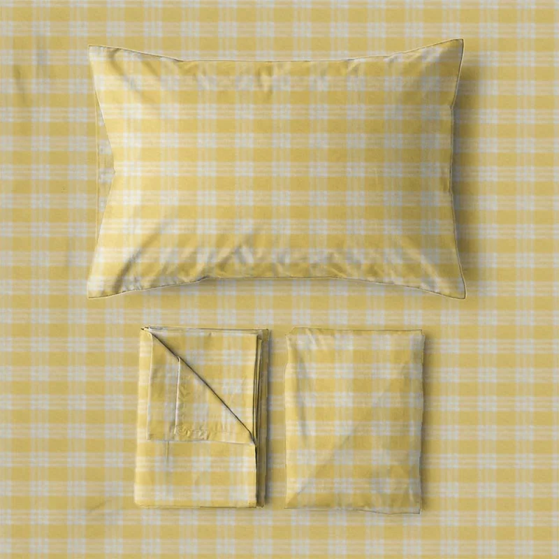 Sunny Gingham Twin XL Schlafsaal-Bettwäsche-Set