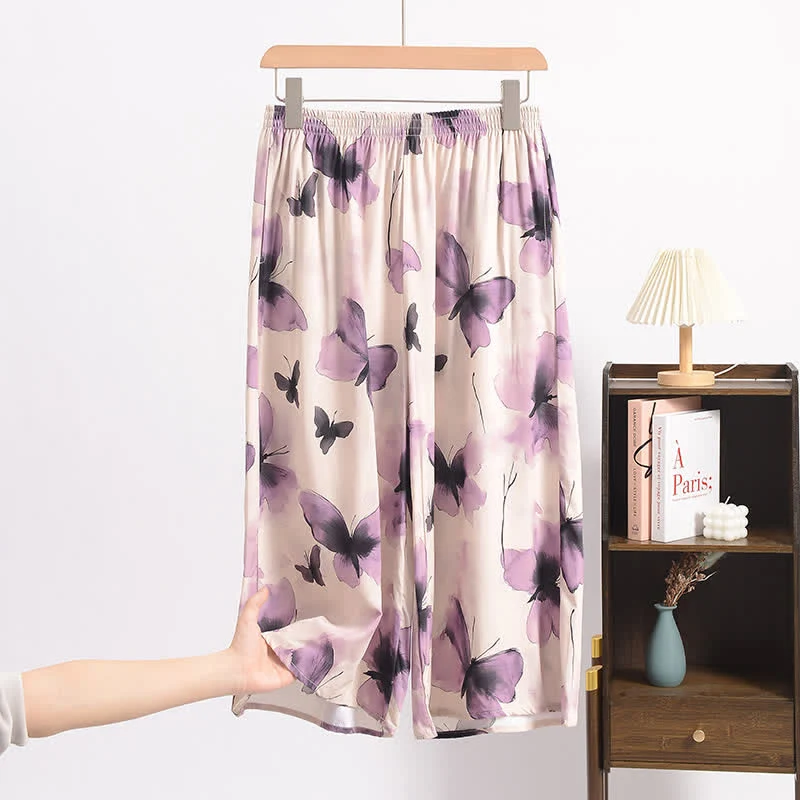 Traumhafte, kurze Pyjamahose mit Schmetterlingsmuster