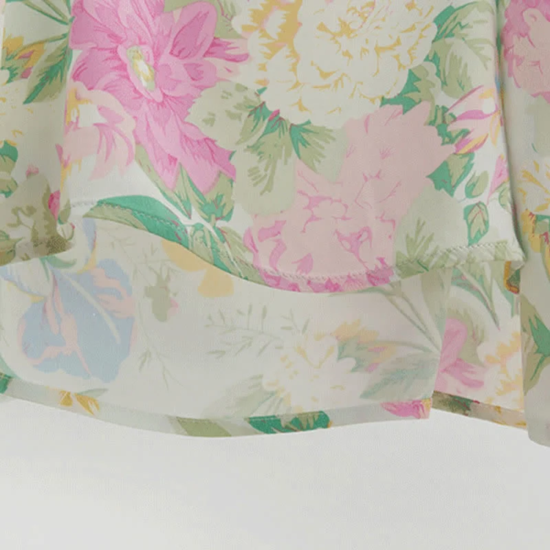 Loungewear-Set aus mintfarbenem Satin-Top und Shorts